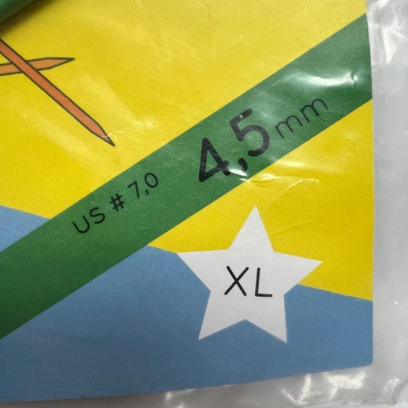 3 Neko Curved Double Pointed Knitting Needles 4.5 mm For Socks US #7 Green DPN - Picture 4 of 4